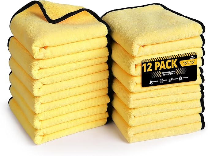 Microfiber car drying towels